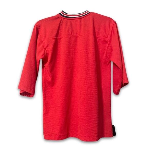 Major League St. Louis Cardinals Baseball Jersey V-Neck 3/4 Sleeves Red Boys L - Picture 4 of 8